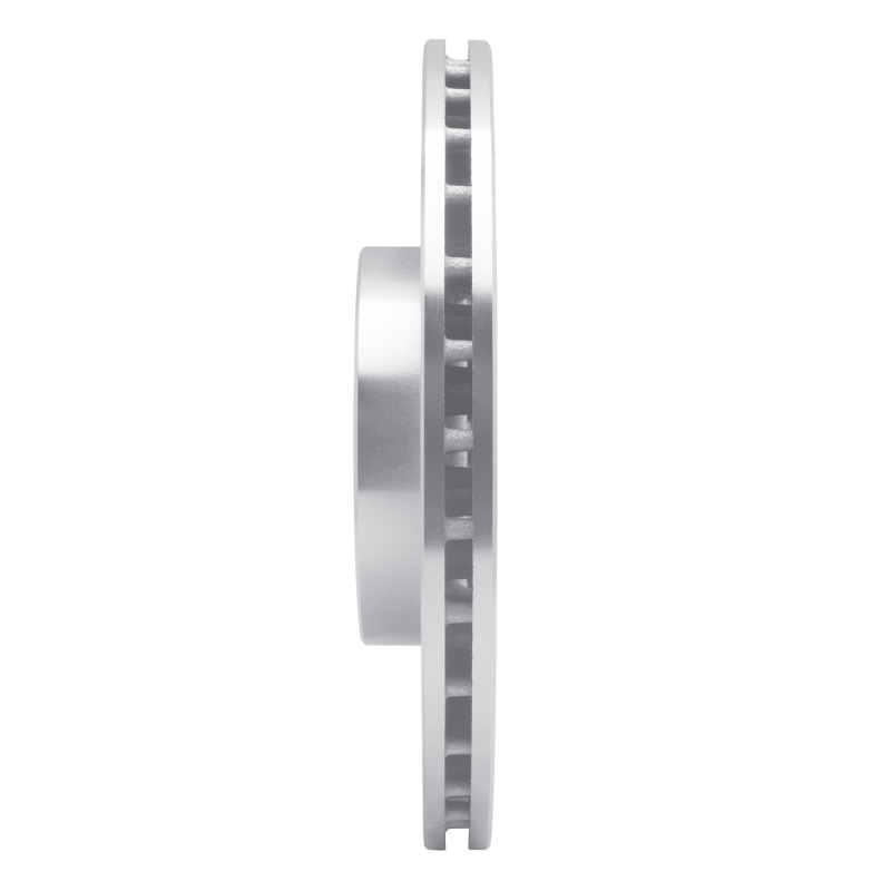 Fiat 124 Spider Brake Rotor (1) - Front Left - R1 Concepts - Drilled & Slotted - Silver - `16-`25